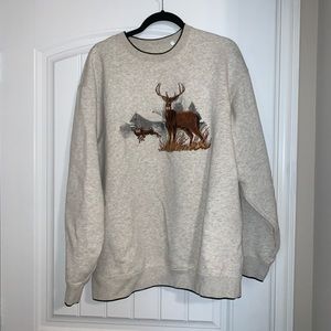 Classic heater gray crew neck sweatshirt